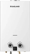 Scaldabagno istantaneo a gas GPL 10L con display LED, bianco, 50 mbar per uso domestico
