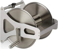 Porta Tubo da Giardino in Acciaio Inox, Montaggio a Parete o Terra, 30,5x45x36,5 cm, Senza Tubo