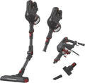 Hoover HF1 Scopa Elettrica Senza Fili, 180W, 0,9L, 30 Minuti di Autonomia, LED, Mini Turbo Spazzola, Grigio