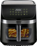 Friggitrice ad Aria XXL 9L con Display Digitale e 8 Programmi - Timer e Temperatura Regolabili - Nero