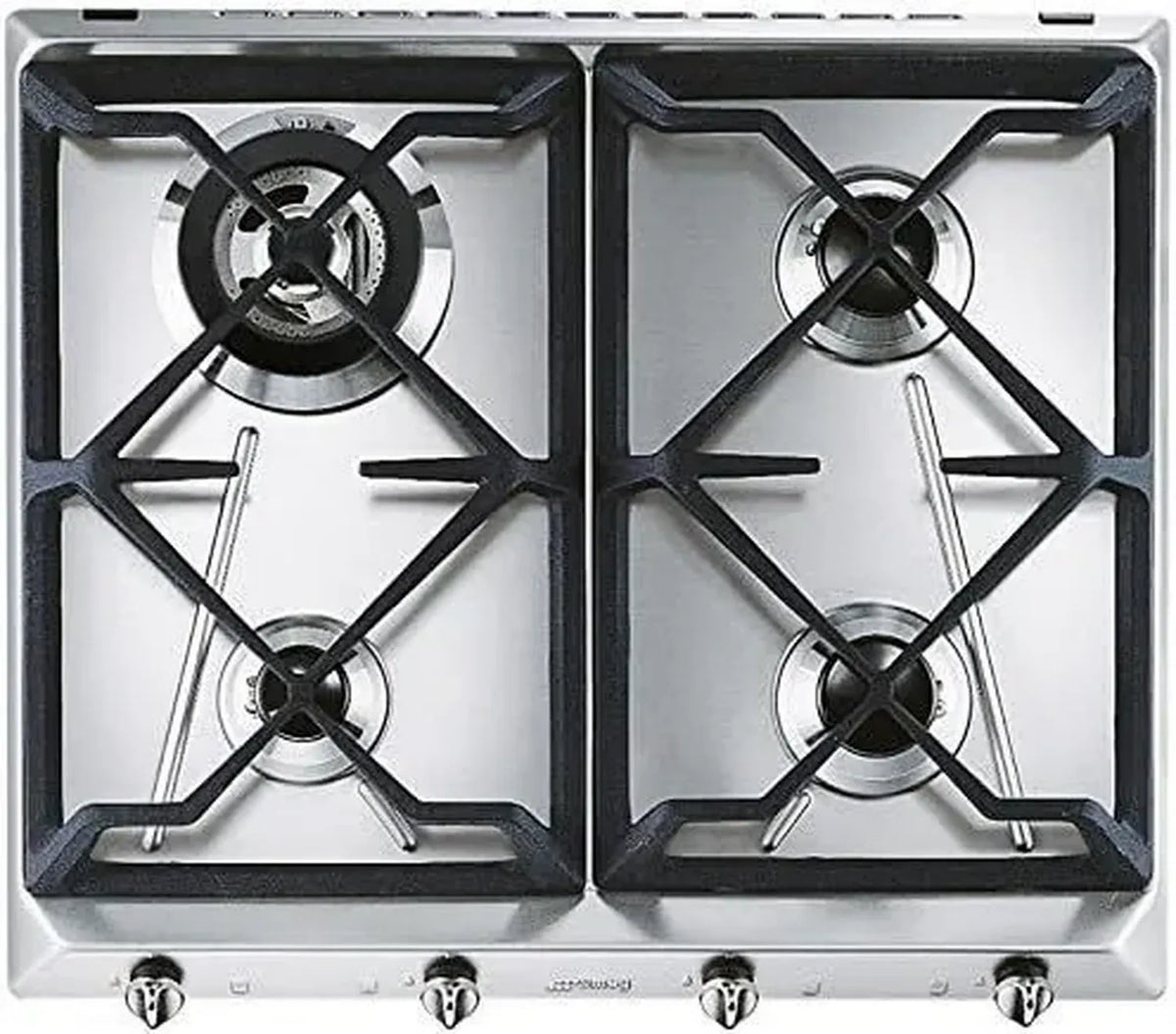 Smeg SRV564GH3 Piano Cottura a Gas in Acciaio Inossidabile da Incasso
