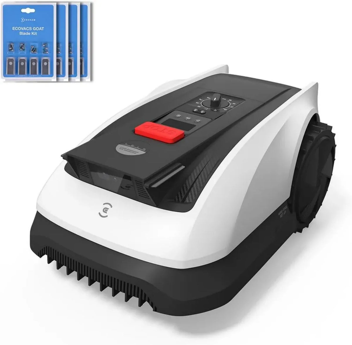 ECOVACS GOAT O800 Robot Rasaerba con RTK, 4 Set di Lame Incluse, Copertura 800m², Taglio Preciso e Mappatura Avanzata