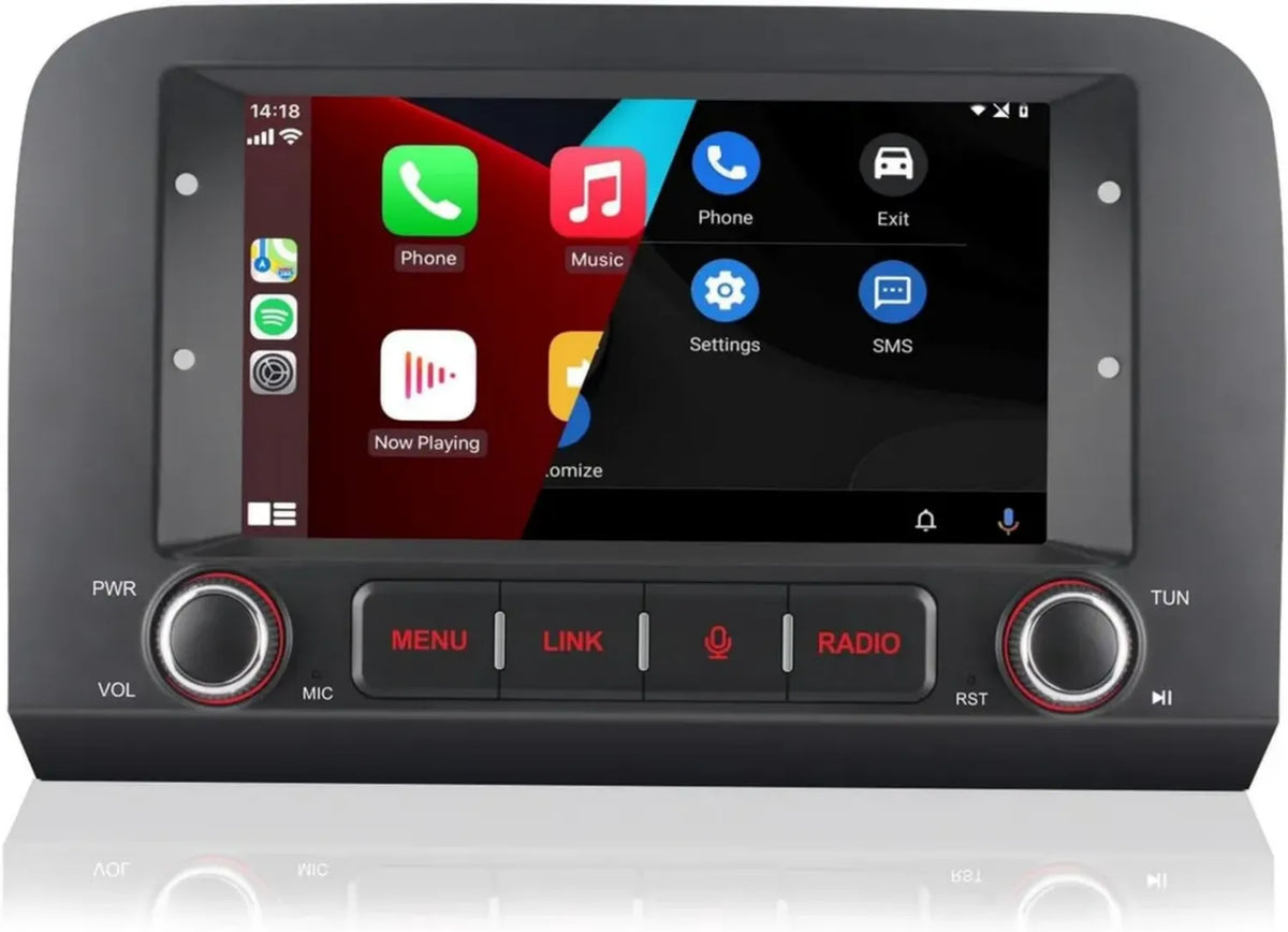 Sistema multimediale per Fiat Croma 2005-2012 con Carplay e Android Auto, Schermo IPS 7', Bluetooth, Mirror Link, Radio FM/AM, USB