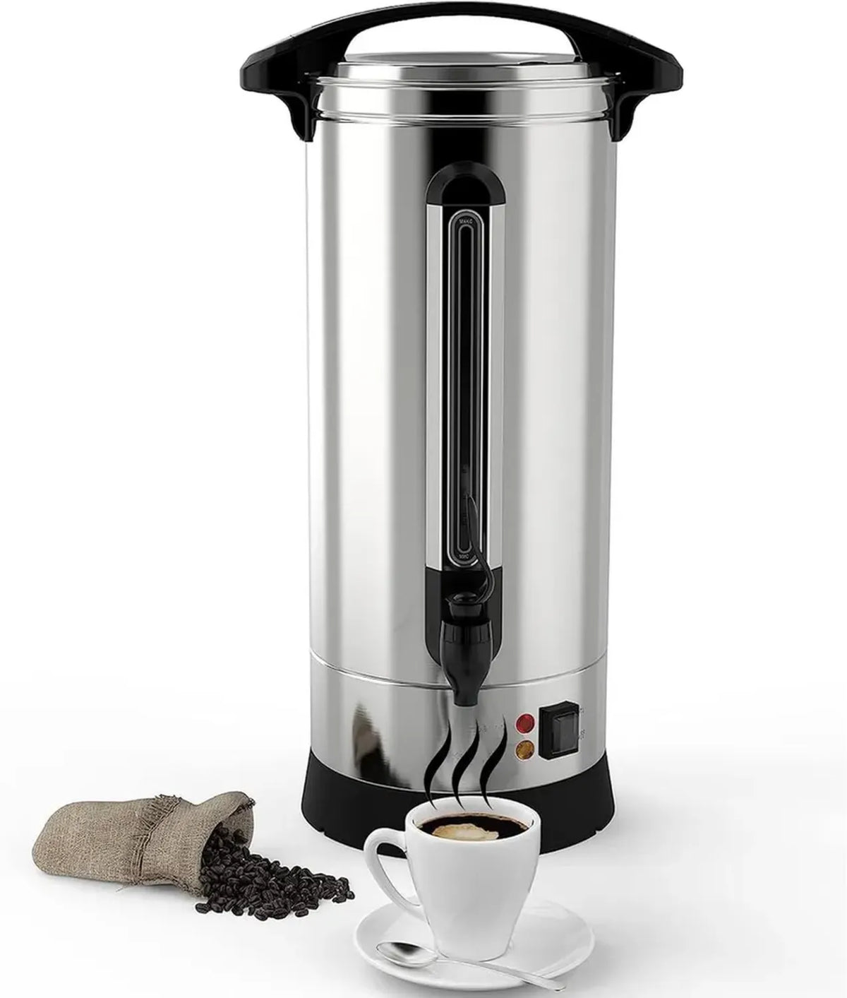 Distributore caffè commerciale in acciaio inox da 60 tazze - Perfetto per eventi e riunioni