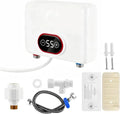 Scaldabagno Elettrico Compatto 3500-5500W, Display LED, IPX4, Installazione Facile per Casa