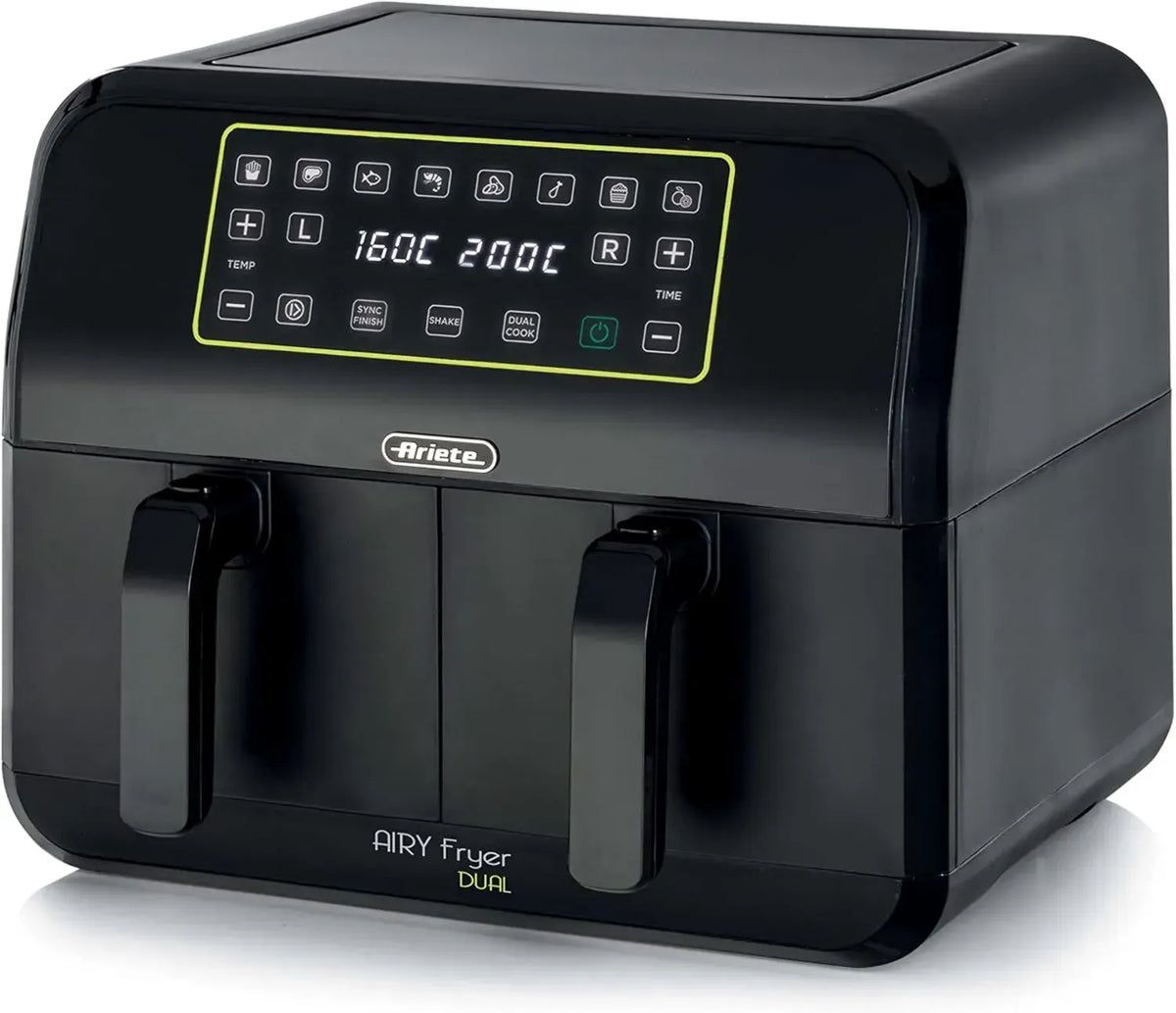 Friggitrice ad Aria Ariete 4623 Dual, 8L, 1700W, Doppio Cestello, LED Touch