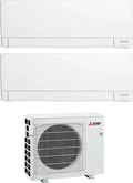 Climatizzatore Mitsubishi Dual Split 9000+12000 BTU, Pompa di Calore, A+++