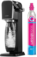 Gasatore d'acqua SodaStream Art Nero con Cilindro Co2 e Bottiglia da 1L