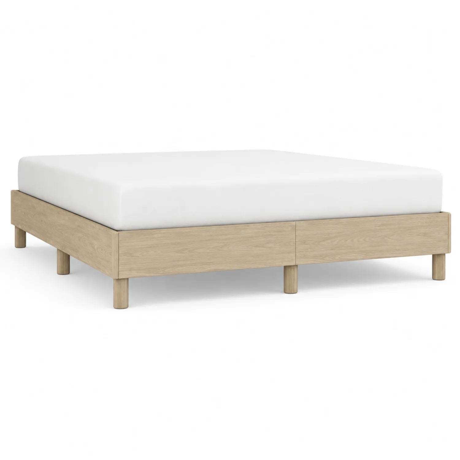 Letto matrimoniale in legno di quercia 200x180 cm