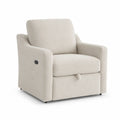 Poltrona reclinabile in poliestere Beige con schienale regolabile