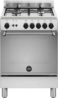 Cucina a Gas La Germania AMN664GXV, Forno Integrato, 60x60 cm, Inox, Classe A+