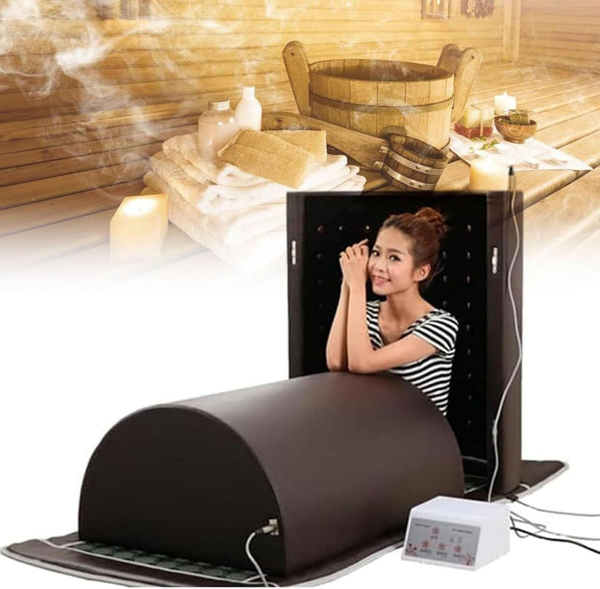 Sauna a vapore portatile: infrarossi lontani, design portatile