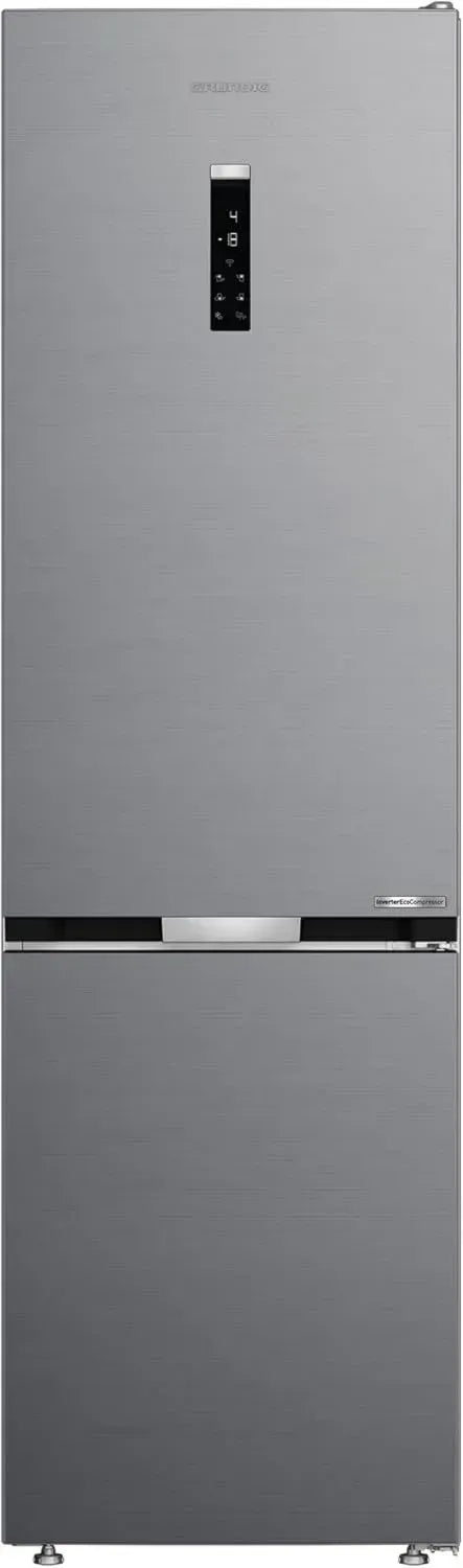 Grundig - Frigorifero Combinato 200x60 cm, Classe C, No Frost Totale, Aspetto Inox, Wi-Fi