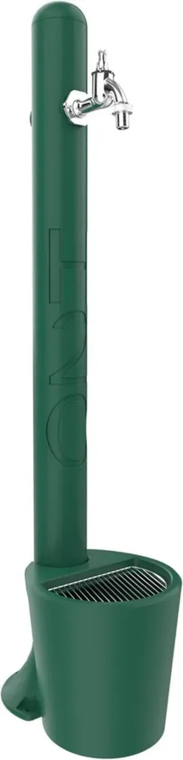 Fontana da Giardino Tradizionale in Verde Scuro con Secchiello