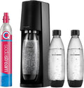 Sodastream Terra Gasatore Nero con Cilindro CO2 e 3 Bottiglie Lavabili