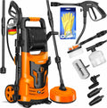 Idropulitrice ad Alta Pressione 2200W 165 Bar con Accessori e Pistola per Auto