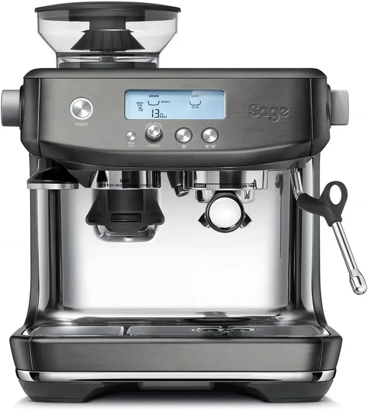Macchina per Caffè Sage Barista Pro, 30 Impostazioni, Pompa 15 Bar, Riscaldamento Rapido