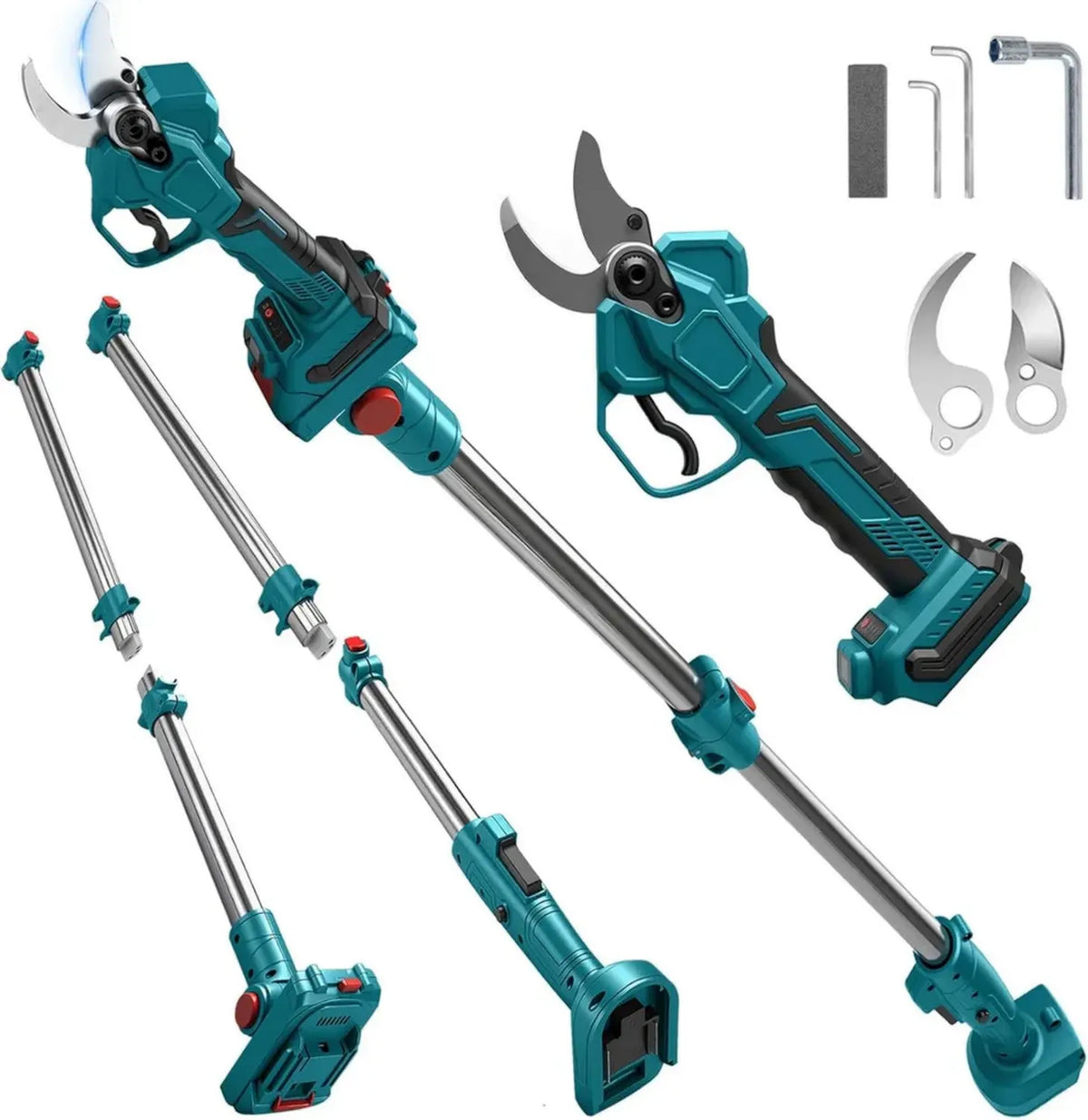 Forbici potatura elettriche a batteria 18 V per Makita, motore brushless, schermo LCD, ideali per alberi e frutteti