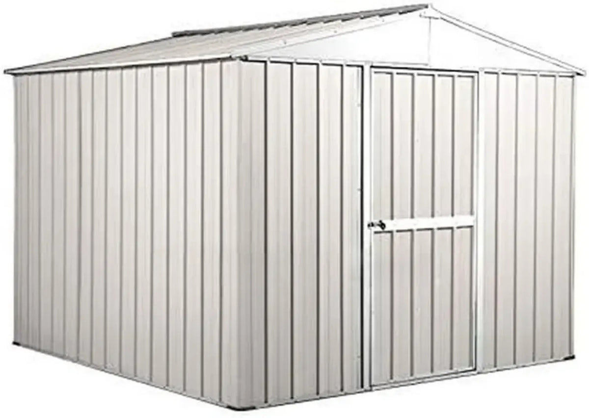 Capanno da Giardino in Acciaio Zincato Bianco 2.76 x 2.60 m, 7.2 m²