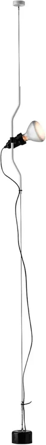 Lampada Sospesa Dimmerabile Parentesi di FLOS, Design Iconico di Castiglioni e Manzù, Cavo 4m, Interni, 220-240V, 150W, Bianco
