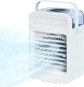 Climatizzatore Portatile 4 in 1 con Oscillazione a 70°, Mini Raffrescatore d'Aria e Ventilatore da Tavolo