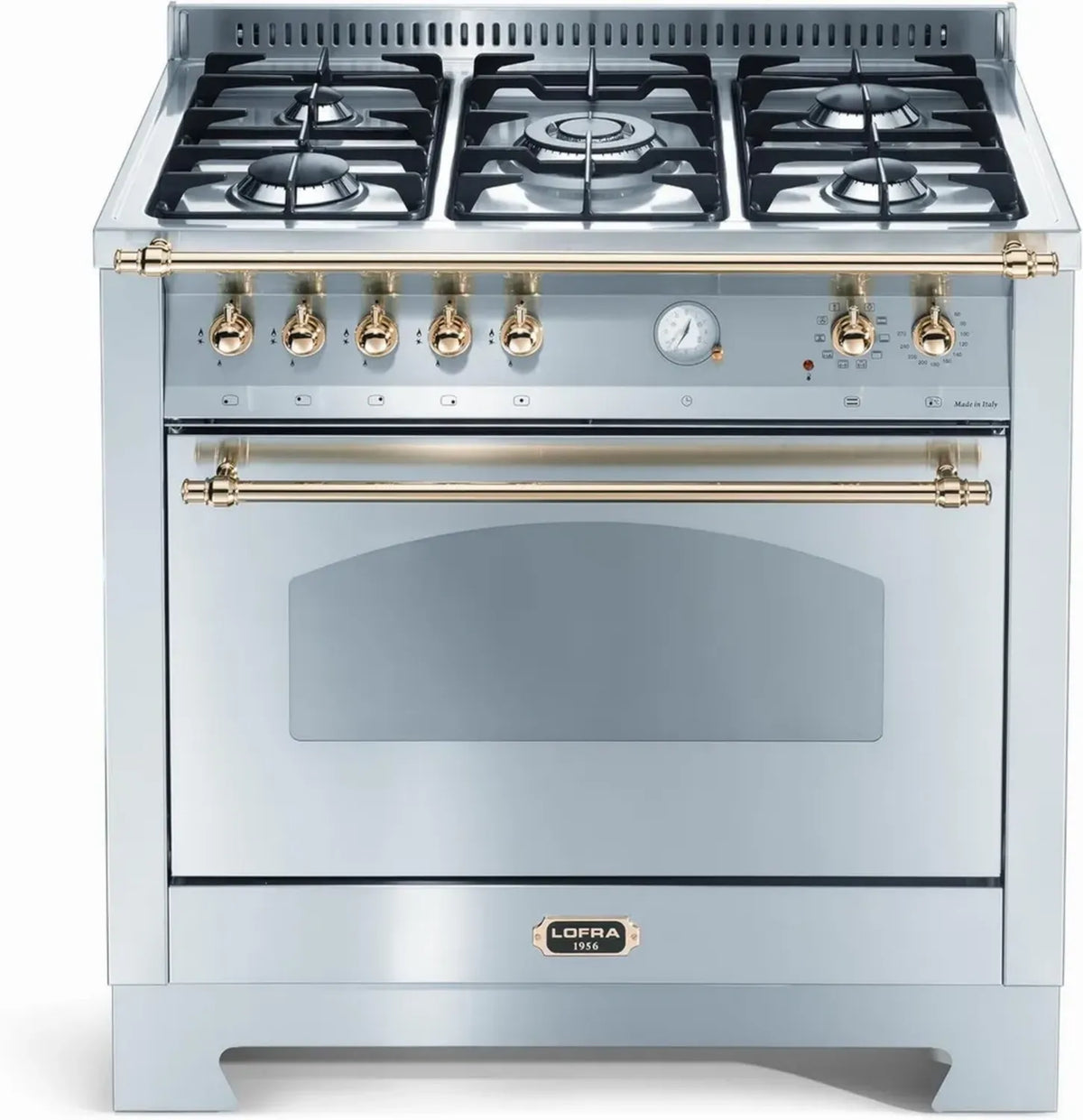 Lofra Piano Cottura a Gas in Acciaio Inossidabile 96cm