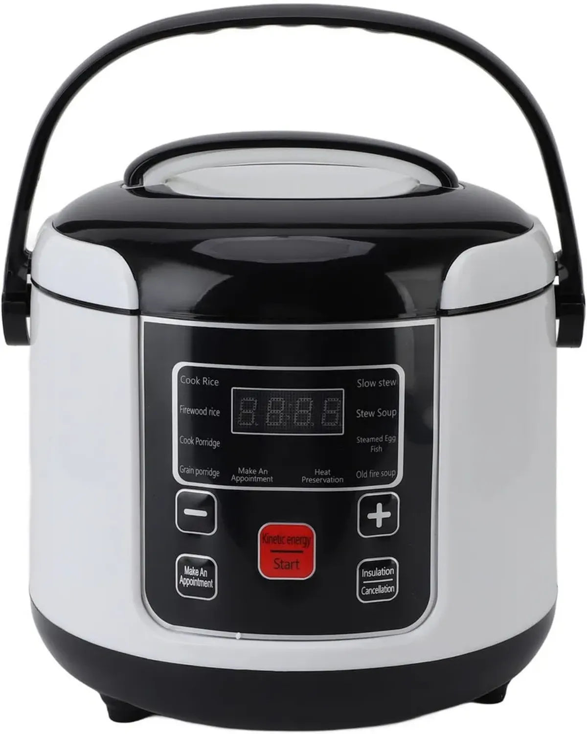Cuociriso Portatile 2L, Auto 12V, Antiaderente con Cestello per Vapore e Mantenimento Calore
