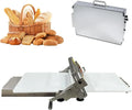 Sfogliatrice Manuale in Acciaio Inox per Impasti con Spessore Regolabile 1-25mm, Design Compatto per Panetteria e Pizza